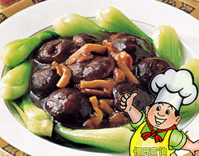 香菇小油菜的做法