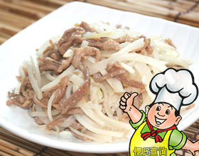 萝卜羊肉丝的做法
