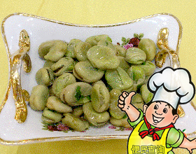 葱香蚕豆的做法