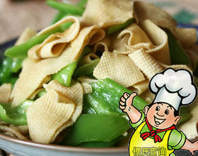 尖椒炒干豆腐的做法