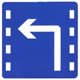 左转车道标志