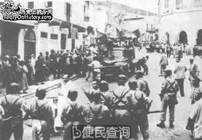 法国坦克镇压摩洛哥叛乱