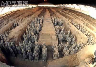 陕西临潼农民发现秦始皇兵马俑