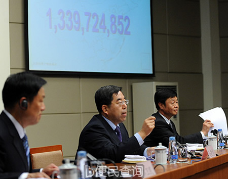 第六次全国人口普查中国内地总人口达13.39亿