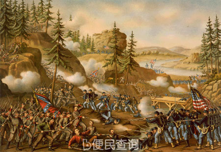 美国南北战争中的第三次查塔努加战役打响